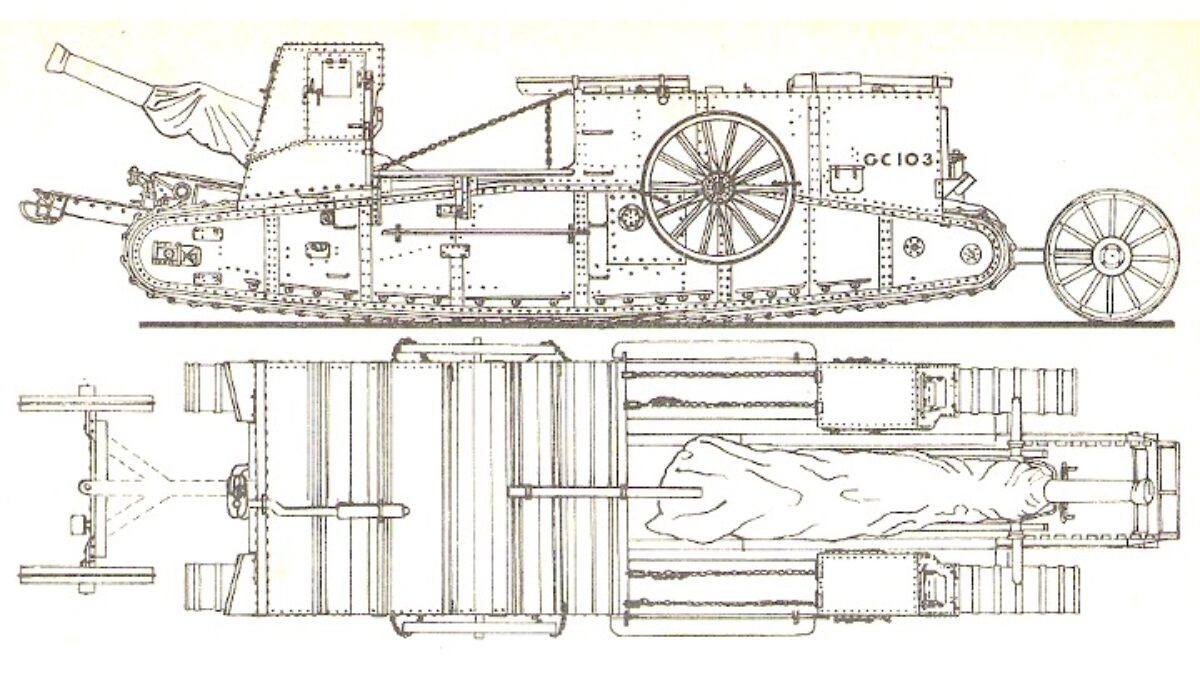 British Gun Carrier mrk 1 a