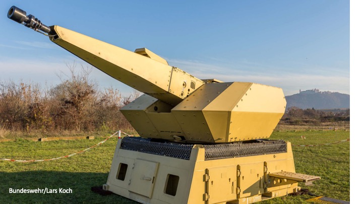 Das Flugabwehrsystem MANTIS .