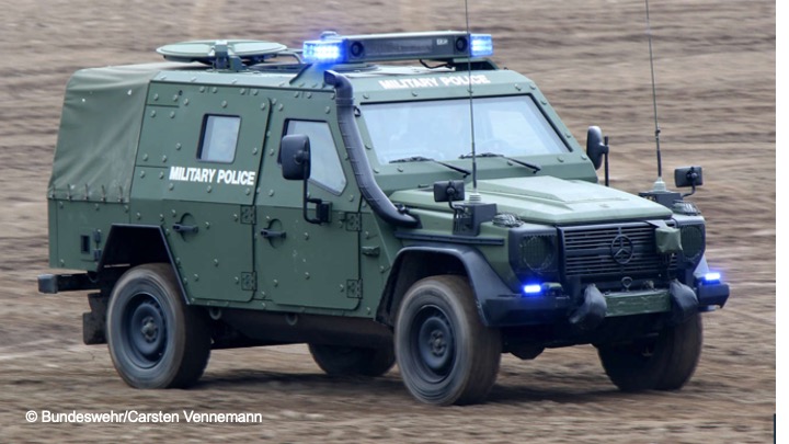 Das geschützte Fahrzeug Enok a