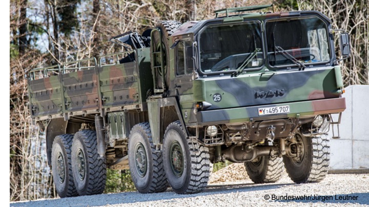 Der LkwLastkraftwagen mil gl Kat I a