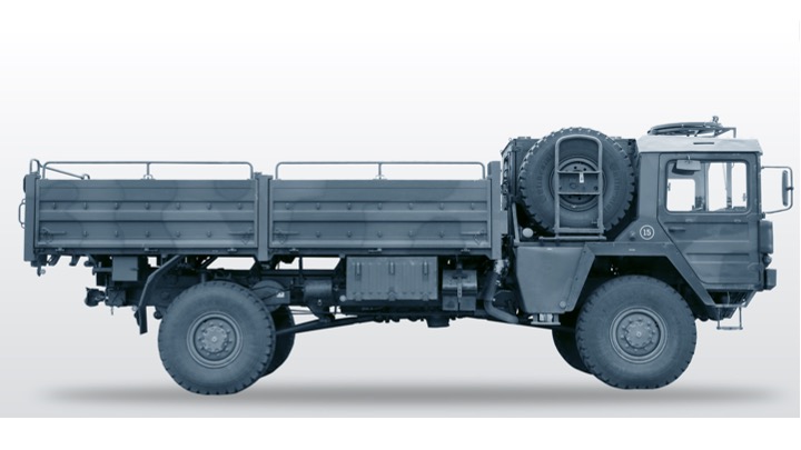 Der LkwLastkraftwagen mil gl Kat I